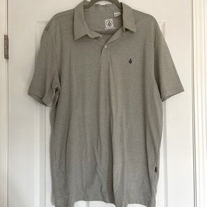 Volcom Men's Gray Polo Shirt